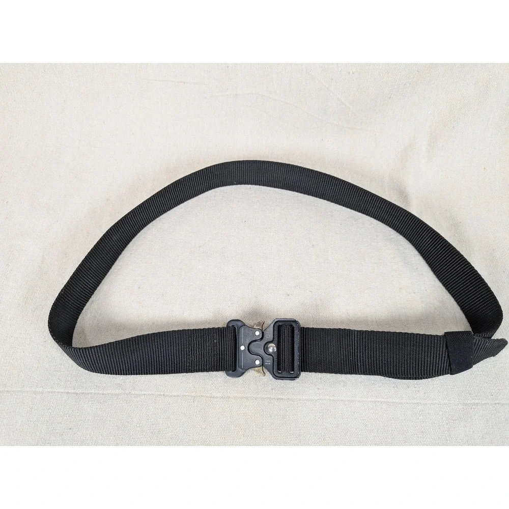 Tactical Nylon Web Belt with Black Quick-Release Buckle Adjustable 42 Inch